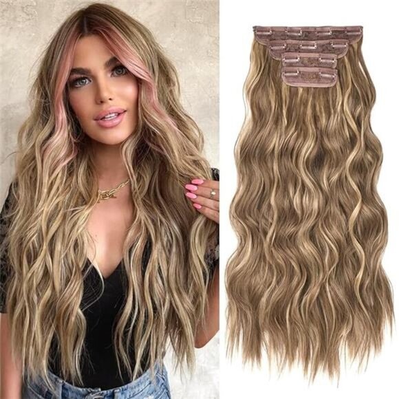 REECHO Hair Extensions, 4PCS Clip in Hair Extensions HE001 Natural Soft - Picture 7 of 7